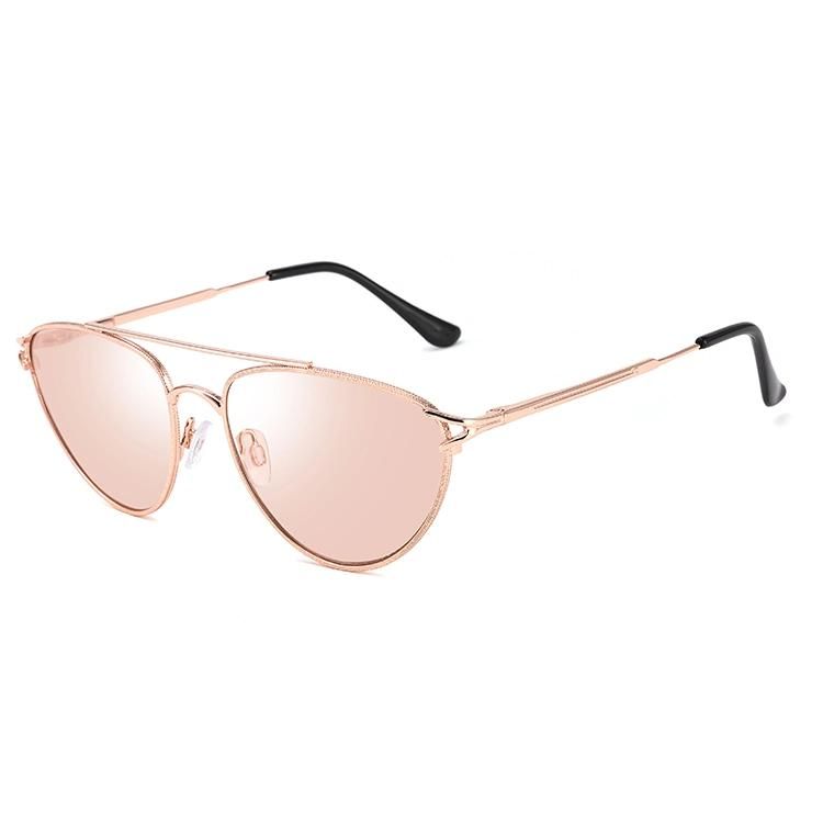 2019 Designer Style Cat Eye Metal Sunglasses