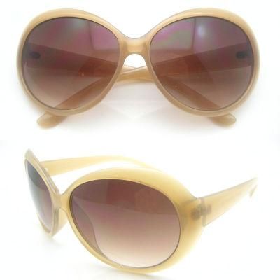 Fashion Round Design PC Sunglasses with Gradient Lens