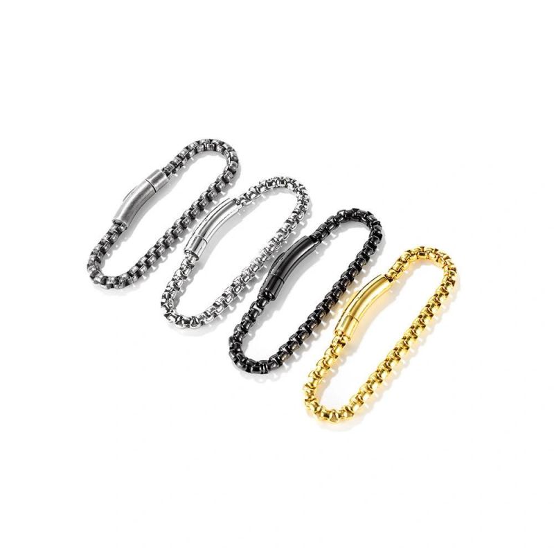 Link Chain Stainless Steel Bracelets Wristband Bangle Bracelets Fashion Jewelry for Mens