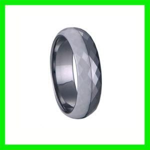 Faceted Tungsten Ceramic Ring