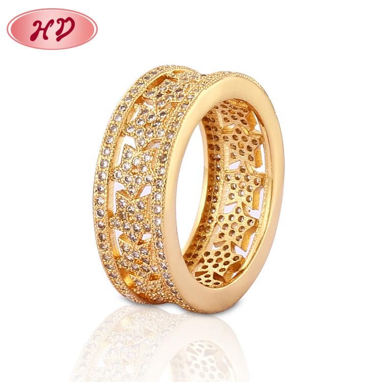 Women Fashion Silver 18K Gold Plated Stainless Steel Wedding Engagement Finger Rings Jewelry Design