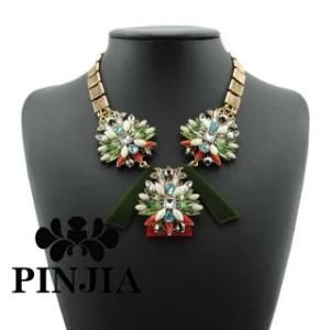 Bubble Bib Triangle Statement Fashion Necklace