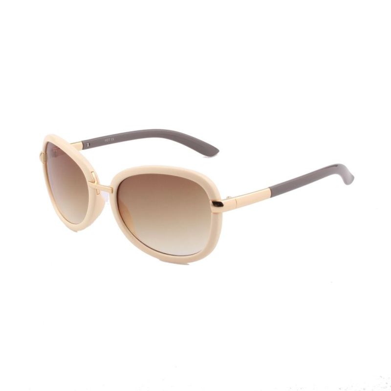 2017 Fashionable Oval Shape Sunglasses with Metal