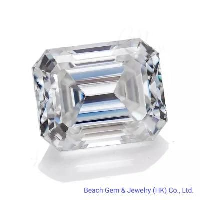 White Octagon Shape Loose Moissanite for Jewelry Ring
