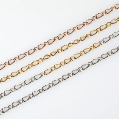 Wholesale Stainless Steel Necklace Figaro Curb Chain Long and Short 1: 1