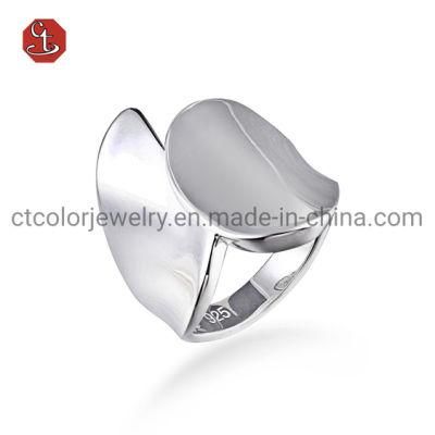 Plain 925 Sterling Silver Ring High Quality Metal Rings
