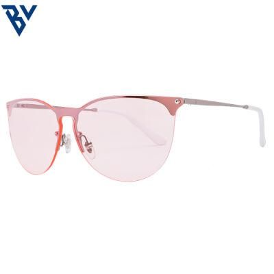 BV Round Injection Cat Eye PC Fashion Designer Sunglasses for Woman