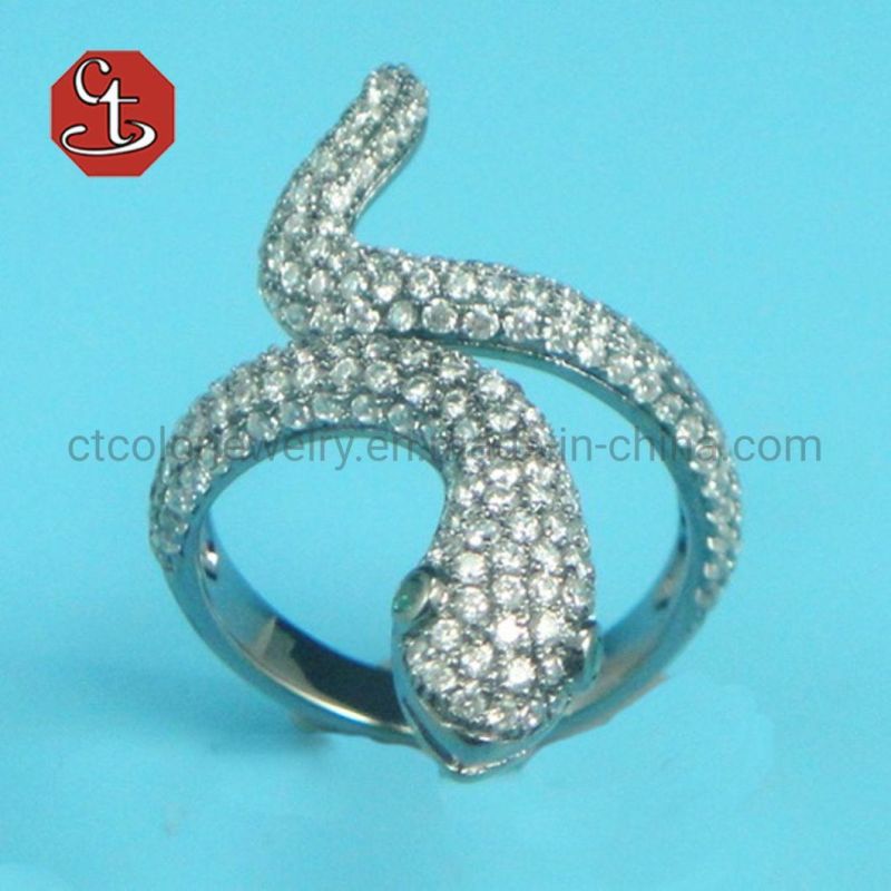 Gold Plating Open Snake Ring European Women Cool Animal Finger Adjusted Rings