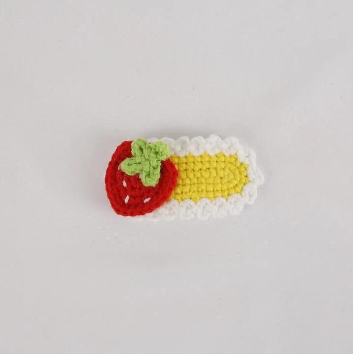 Crochet Bow Snap Hair Clips Ym223