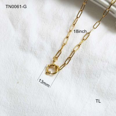 Manufacturer Custom Fashion jewellery Gold 2022, Necklace Stainless Steel Female jewellery