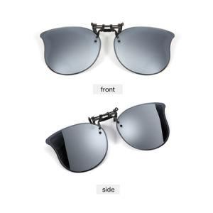 UV400 Polarized Fashion Clip on Sunglasses with Flip-up Function Lightweight From Factory for Drving Woman OEM or ODM Model J3116-S2