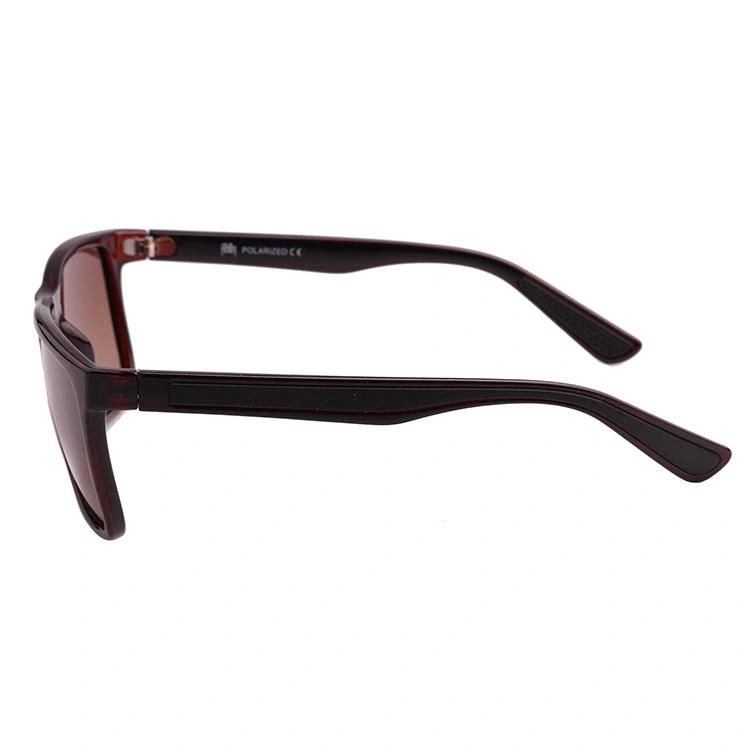 2019 Square Shape Rubber Tip Polarzied Sports Sunglasses