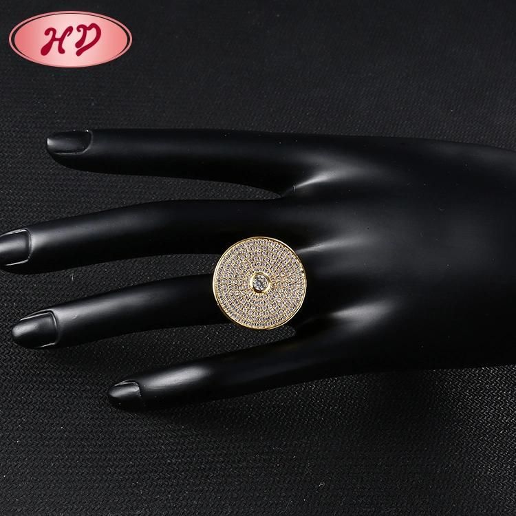 18K Gold Plated Silver Stainless Steel Fashion Women Engagement Finger Wedding Rings Jewelry Design