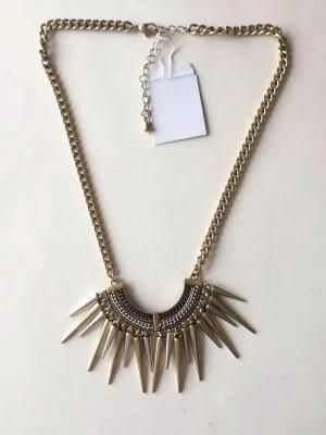 Fashion Necklace Chain Gold with Metal Parts Pendant 20~23+6cm