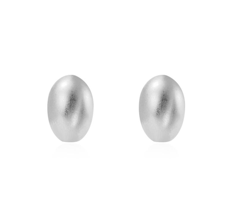 High Quality Oval-Shaped Ear Stud Fashion Jewelry Factory Wholesale Fashion Accessories Jewellery 925 Silver Charm Fine Earring
