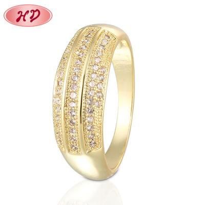 Fashion Ladies Rings Jewelry 18K Gold Bridal Diamond Wedding Ring