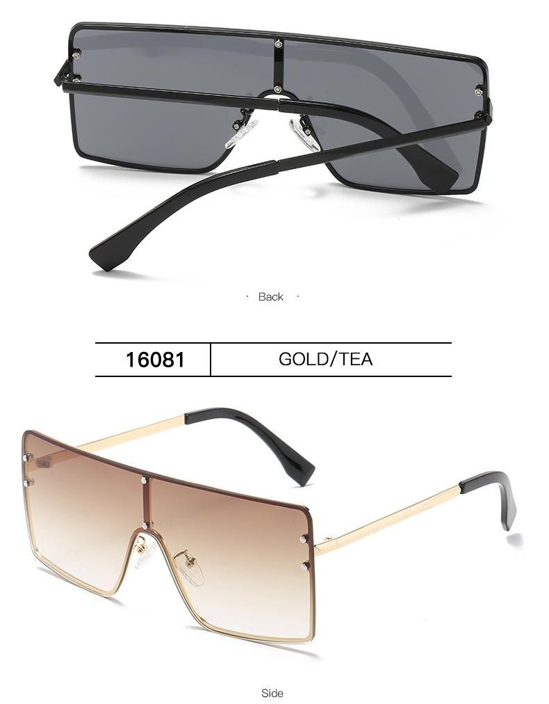 2020 Ready Stock Online Hot Sale Star Lens Rimless Metal Fashion Sunglasses for Women