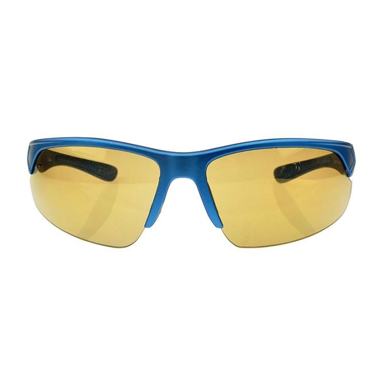 Blue Frame Blocking Sunglasses Sports