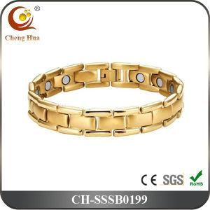 Fashion Gold Plated Magnetic Stainless Steel Bracelet