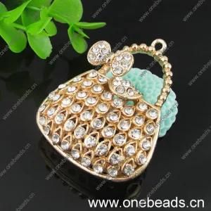 Pendant, Fashion Zinc Alloy Crystal Jewelry Findings (PXH-5055D)
