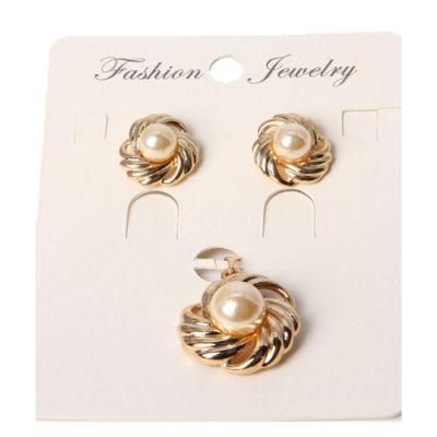 2020 Year Fashion Woven Pattern Pearl Jewelry Set