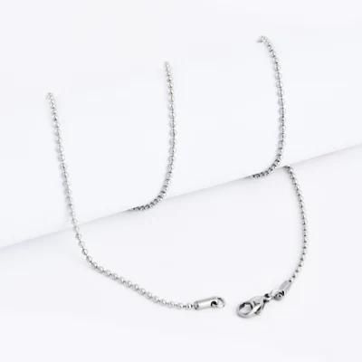 Stainless Steel 316L Jewelry Making Ball Beads Chain Necklace Bracelet Gold Plated