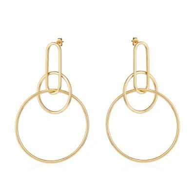 Wholesale Fashion Stainless Steel Earrings Round Earrings