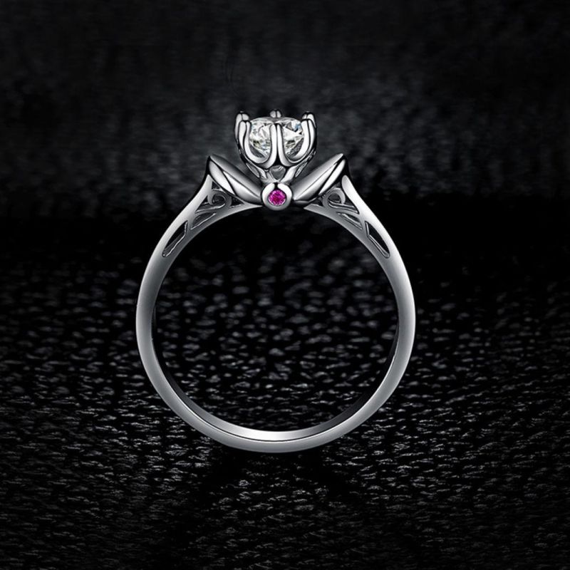 925 Sterling Silver Cubic Zirconia Wedding Engagement Ring Fashion Jewelry for Women Wholesale