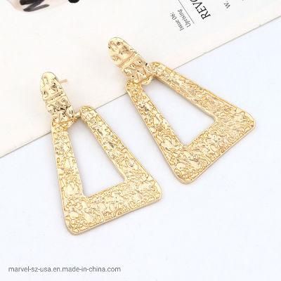 Metal Hanging Earring Geometric Statement Earring Fashion Accessories Jewelry