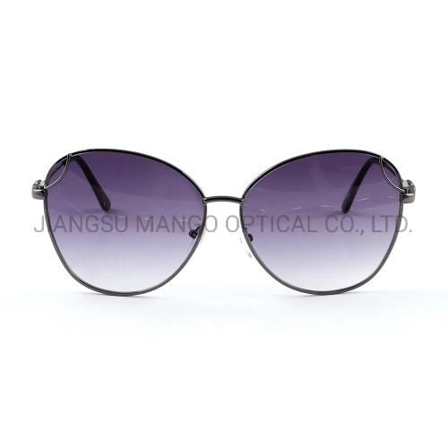 Ellipse Blue Lens Female Comfortable Sunglasses