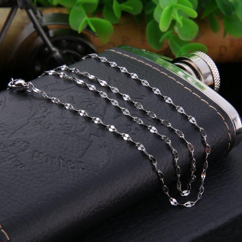 Custom Stainless Steel Jewelry Lip Chain Layering Necklace/Chain Accessories for Fashion Jewelry Making
