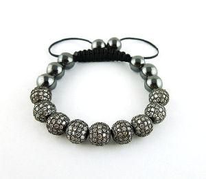 Fashion Bracelet, Hot New CZ Beads Bracelet Jewelry, Copper Beaded Handmade Bracelet (3482)