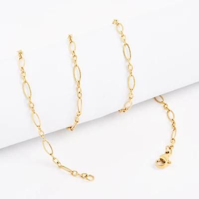 Fashion Jewelry New Model High Quality Stainless Steel Chain Layer Necklace Gold Plated Lady Jewellery