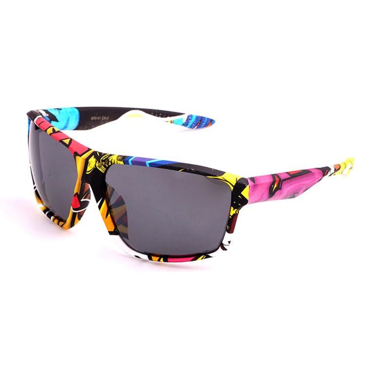 Colored Sports Sunglass with Paper Tranfer