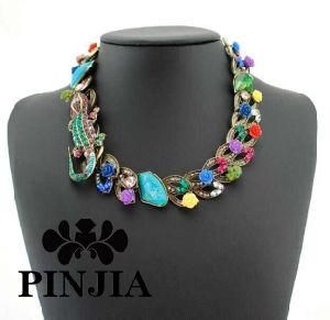 Crystal Flower Handmade Trendy Necklace Imitation Jewelry