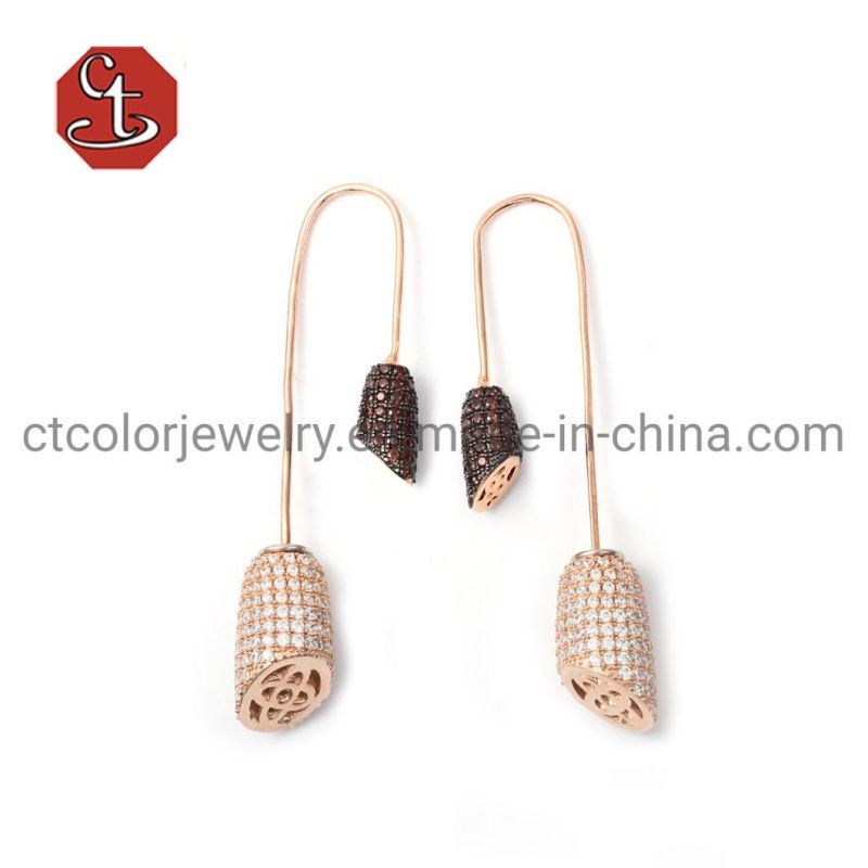Long Tassels Ball Drop Earrings Women Temperament Jewelry Circle Dangle Earring