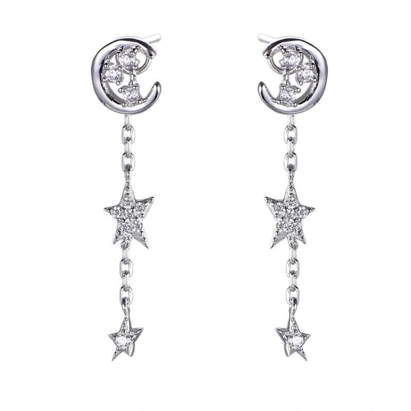 Hot Sale 925 Silver or Brass Fashion Korean Earring for Girls