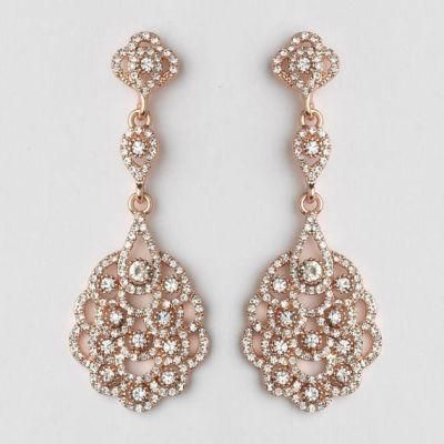 Elegant CZ Earring, Wedding CZ Earring, Bridal CZ Earring, Gold CZ Earring