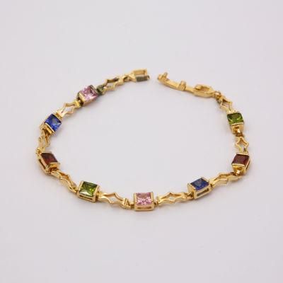 Costume Zirconia Diamond Crystal Bracelets with Color Stones for Girls