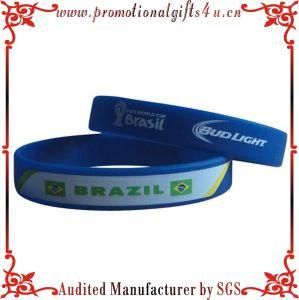 Silicone Wristband for The World Cup Brazil Sport Silicone Bracelet