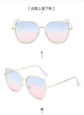 Trendy Blue Light Blocking Glasses Frame for Women Optical Frame for Girl Metal Frame Custom Logo Brand Eyewear