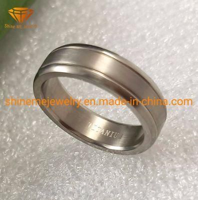 Simple Titanium Wedding Bands Jewelry for Male and Female Tr1956