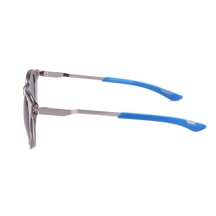 2019 Fashionable Round Shape Sunglasses with Metal Temple
