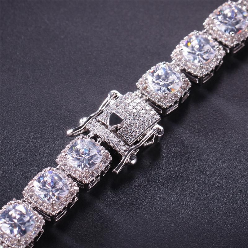 Three-Color Bangle Gold Plating Copper AAA Zircon Jewelry Customized Bracelet