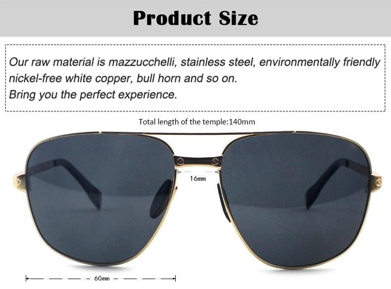 Hot New Double Beam Design Stock Polarized Men Sunglasses