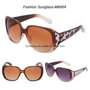 Plastic Women Sunglass, Leather Ornaments (UV, FDA, CE) (M6004)