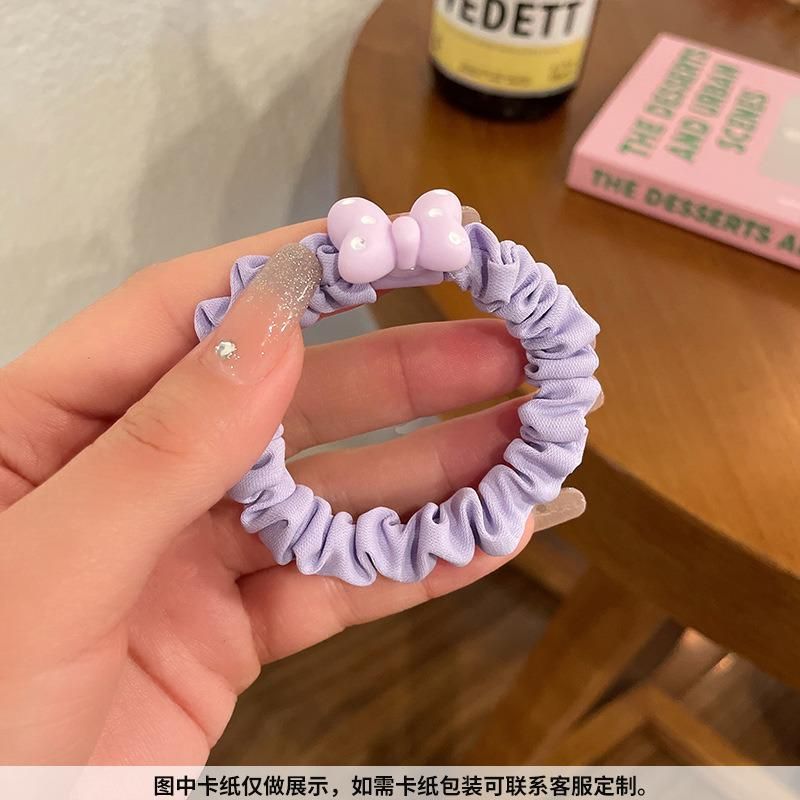 2022 New Very Peri Hair Ring Korean Hair Rope Purple Rubber Band Ball Hair Accessories