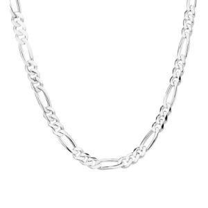 Fashion Imitation Jewelry 925 Sterling Silver Figaro Chain