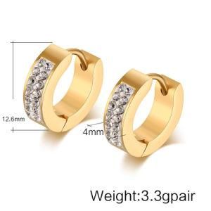 Europe The United States Fashion Women Ear Ring Stainless Steel Clay Diamond Earrings Korean Version Earrings Wholesale Earrings