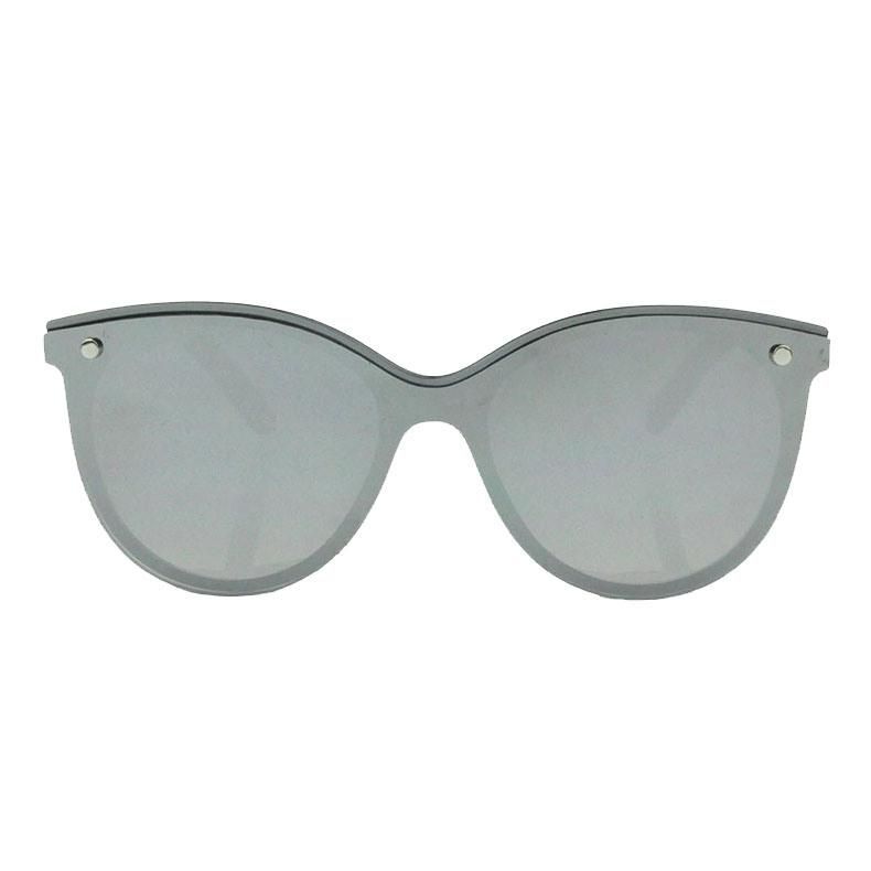 2018 Round Shape One Piece Flat Lens Sunglasses